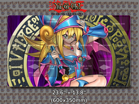 Dark Magician Girl V2 Yu Gi Oh Card Game Playmat Mockup