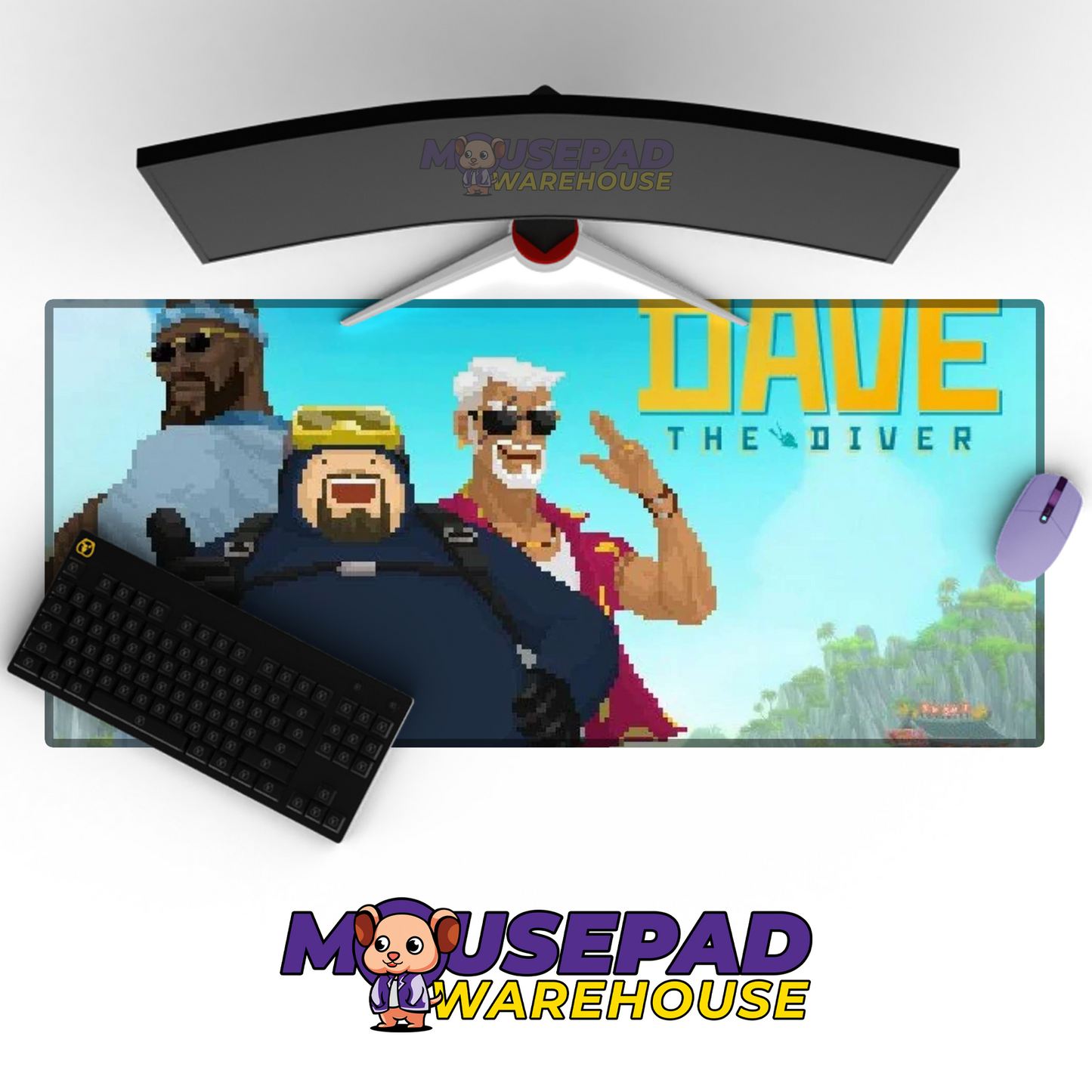 Dave the Diver V1 Mousepad Mockup