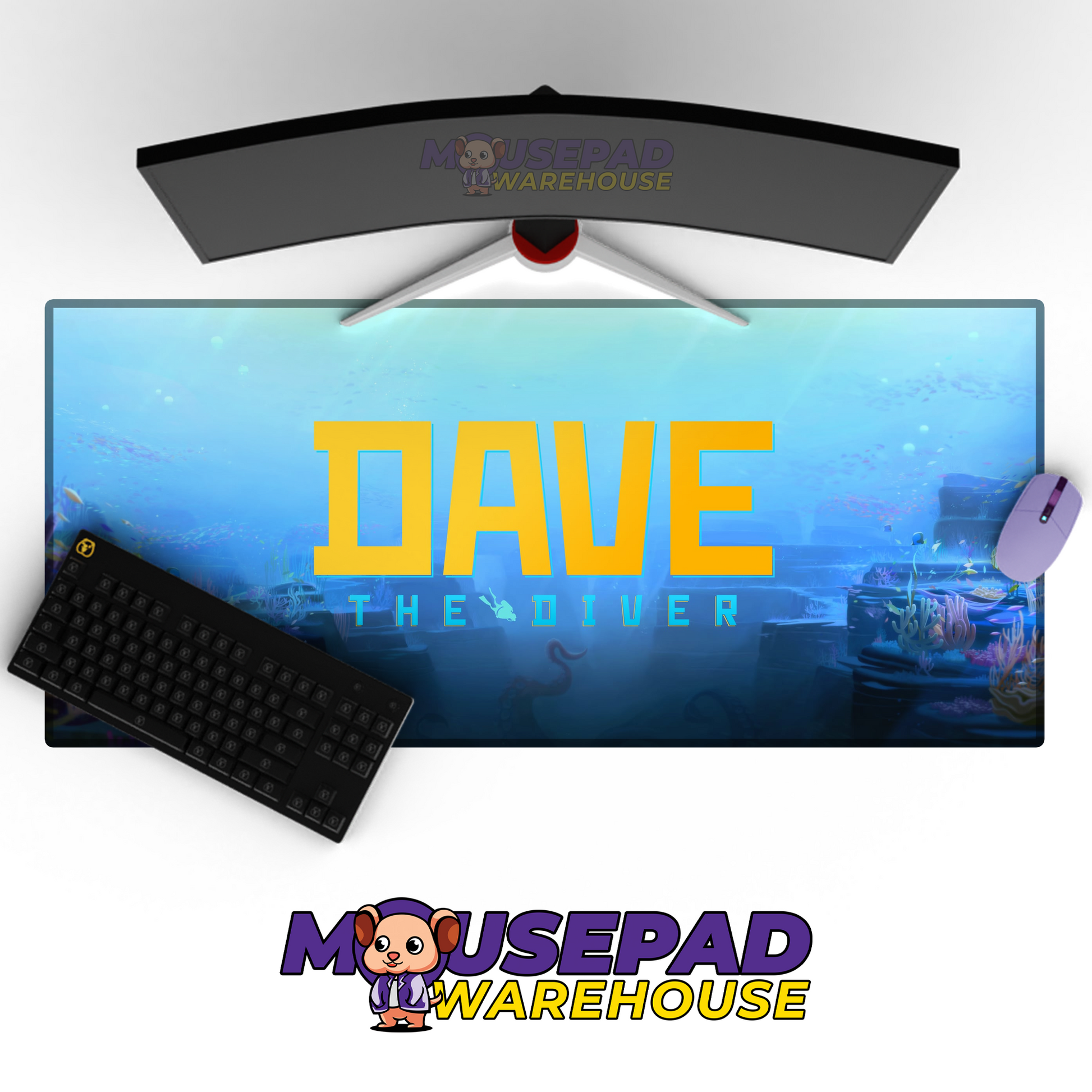 Dave the Diver V2 Mousepad Mockup
