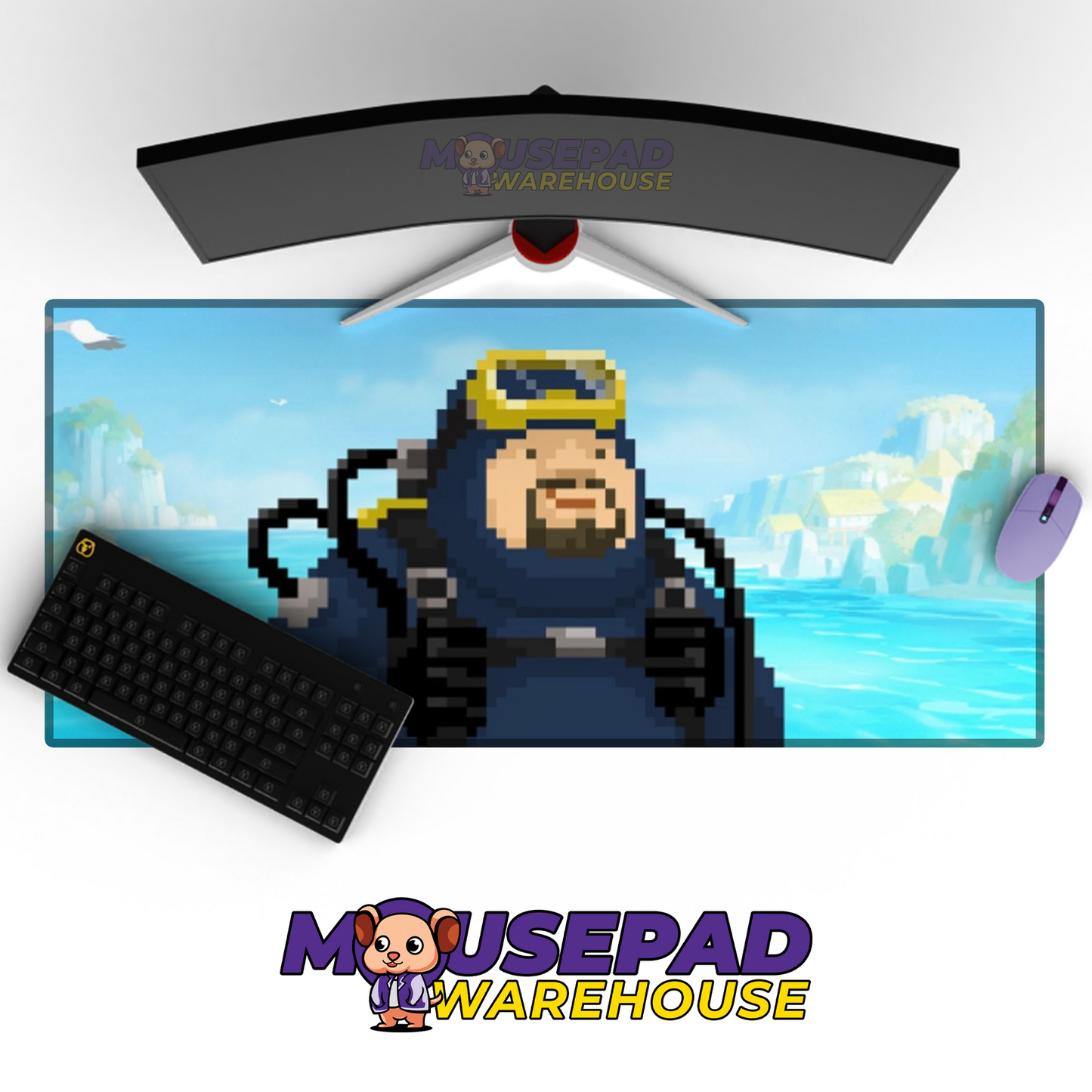Dave the Diver V3 Mousepad Mockup