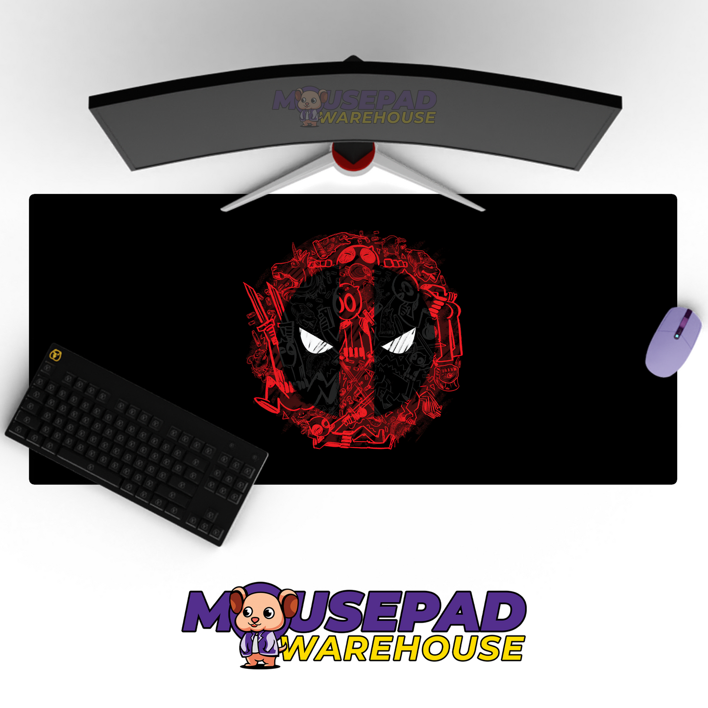 Deadpool V17 Mousepad Mockup