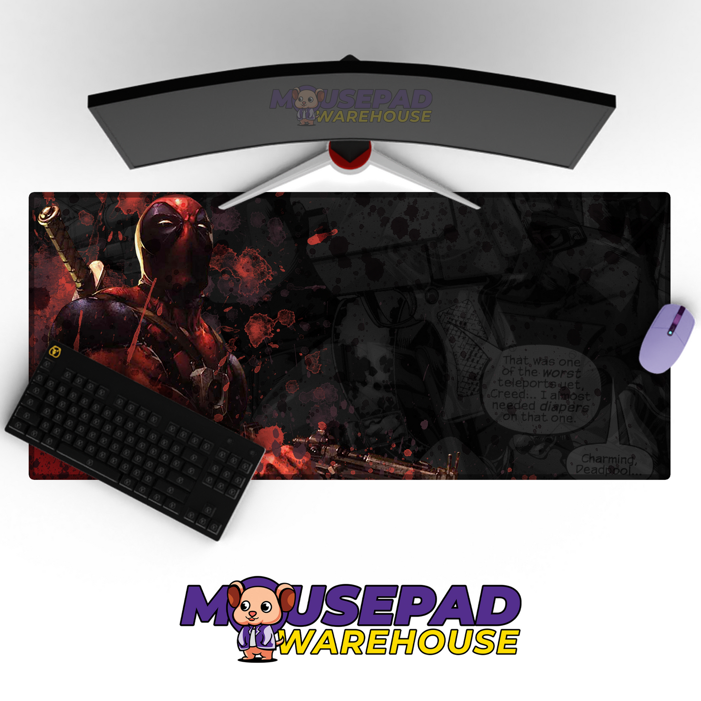 Deadpool V19 Mousepad Mockup