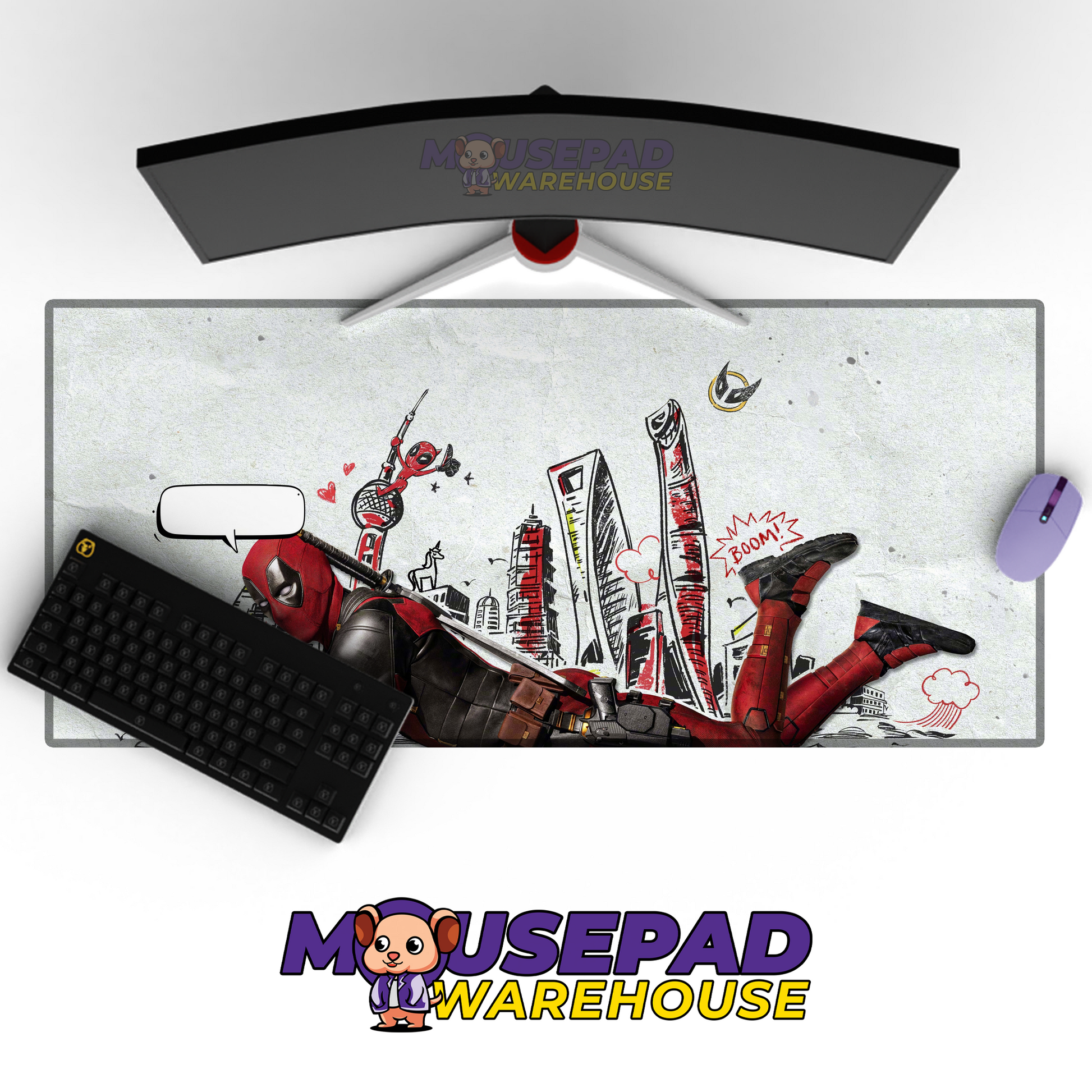 Deadpool V24 Mousepad Mockup
