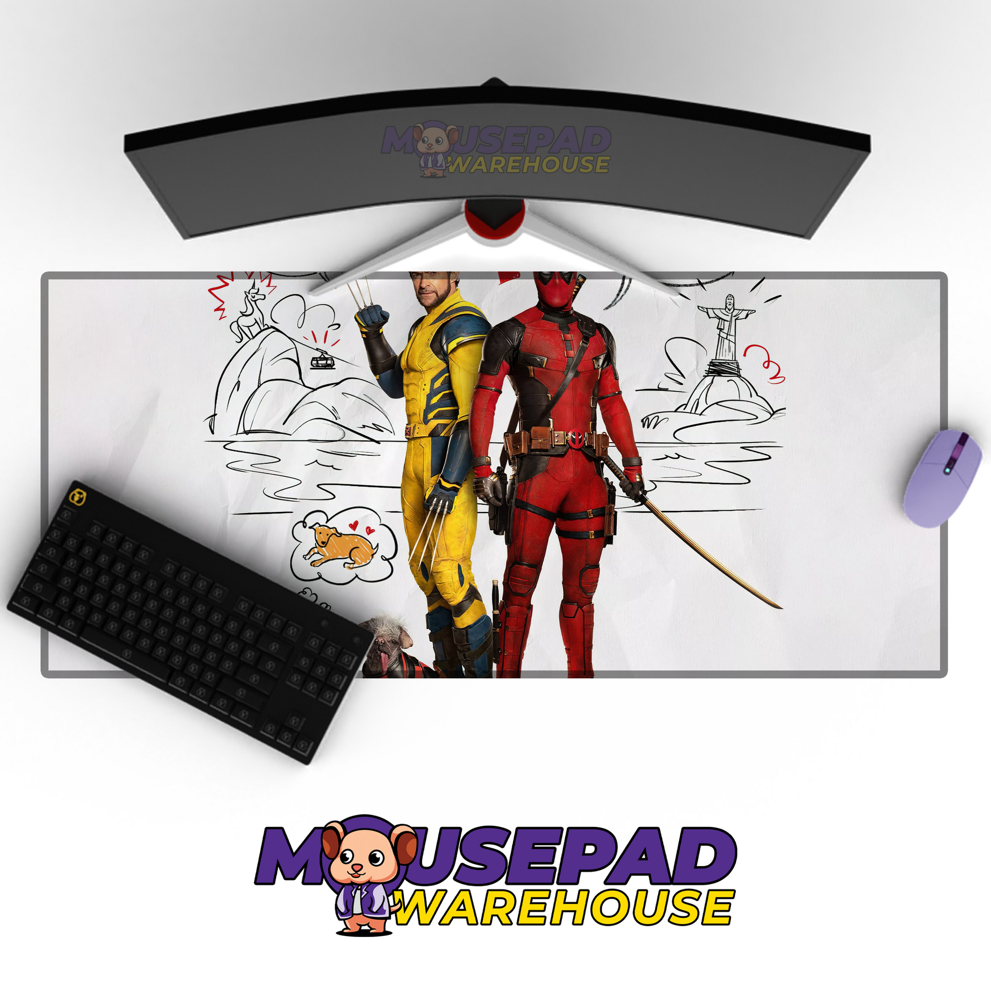 Deadpool V8 Mousepad Mockup