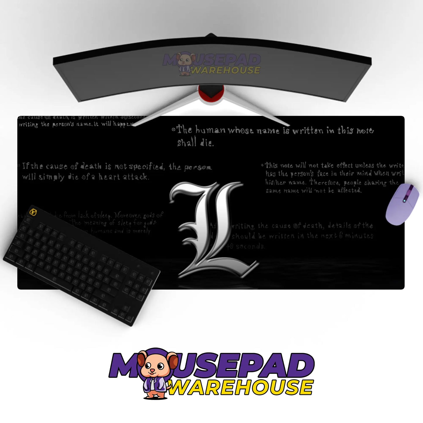 Death Note Anime Mousepad 609605 MousepadWarehouse.com