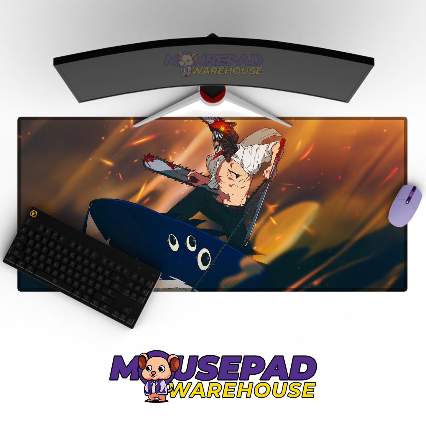 Denji Chainsaw Man V19 Mousepad Mockup