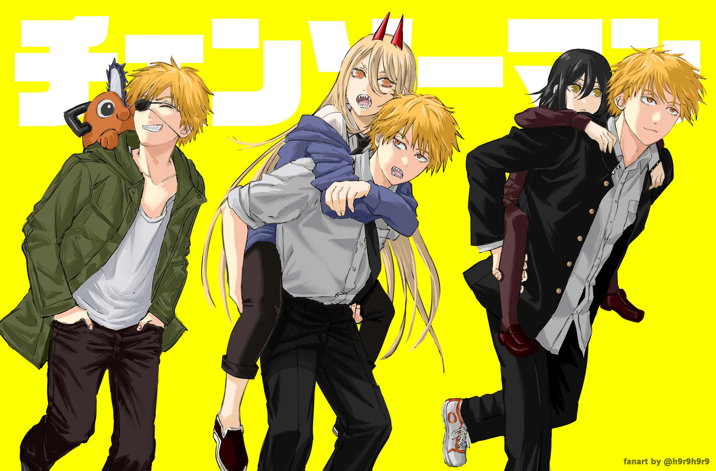 Denji and Friends Chainsaw Man V3 Mousepad