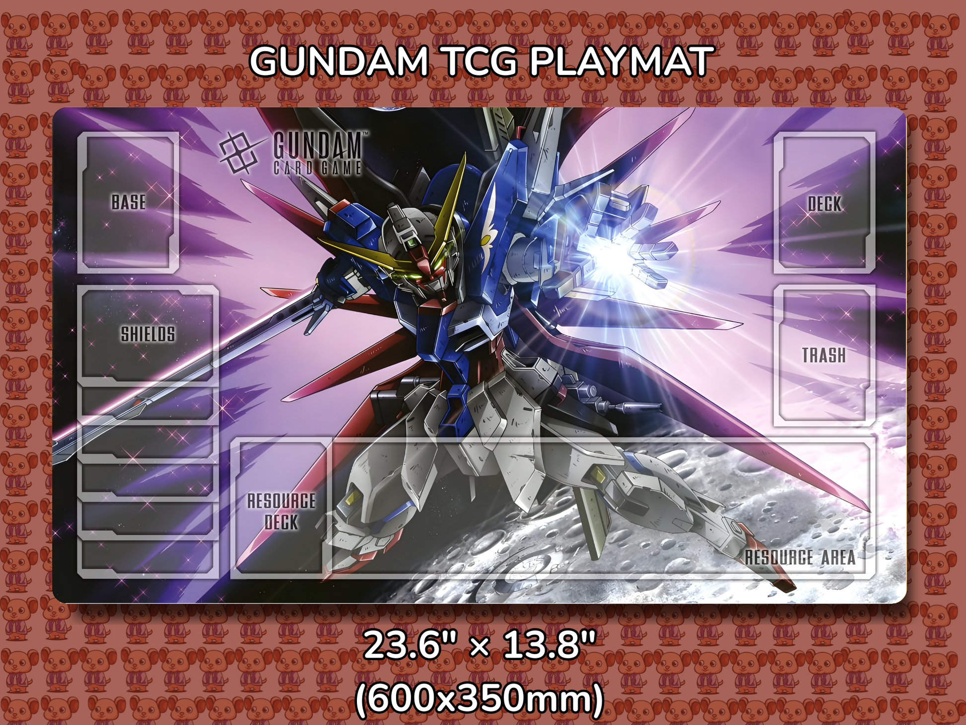 Destiny Gundam TCG Playmat Mockup