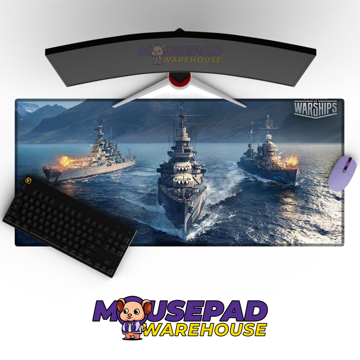 Destroyer Warship V10 Mousepad Deskmat Mockup