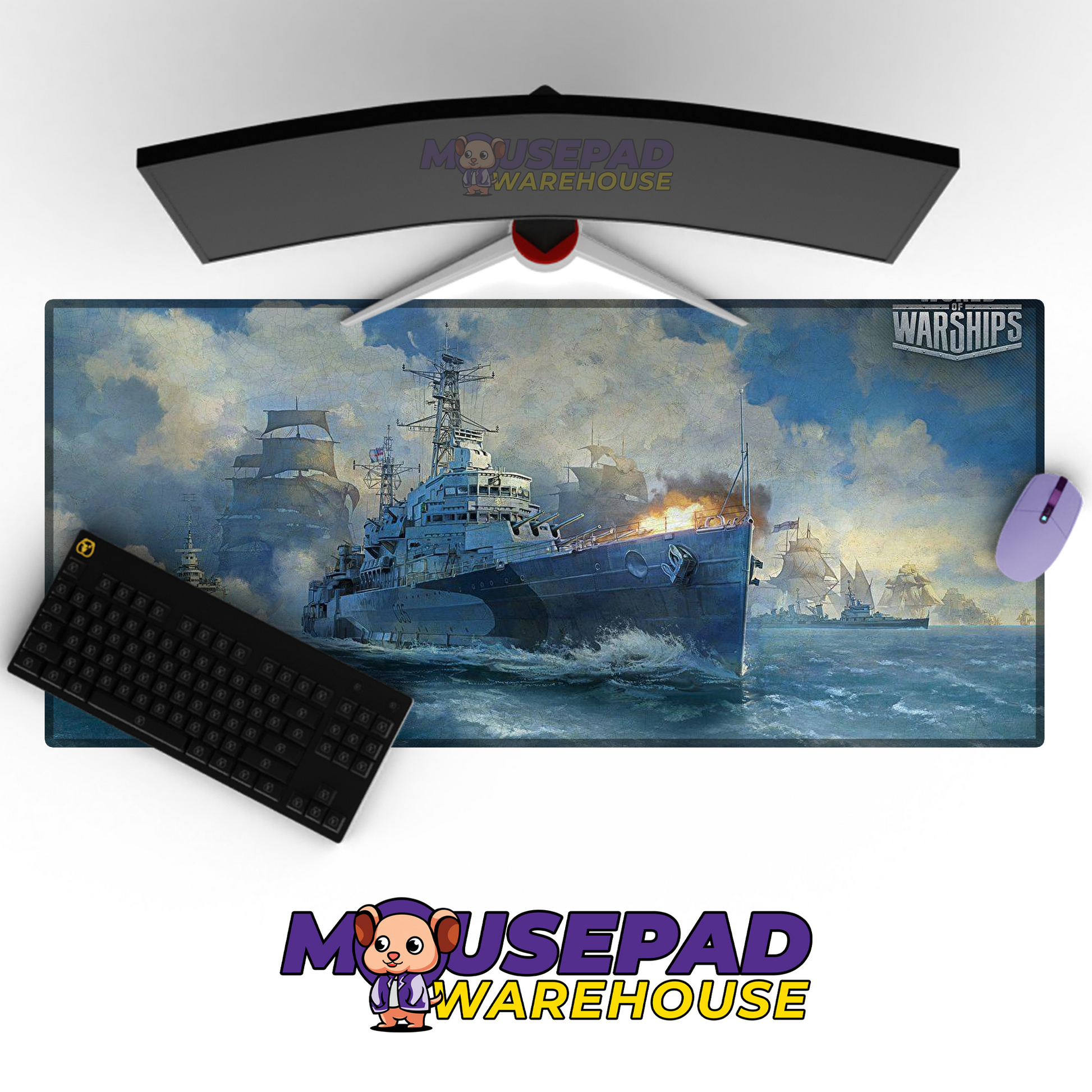 Destroyer Warship V11 Mousepad Deskmat Mockup