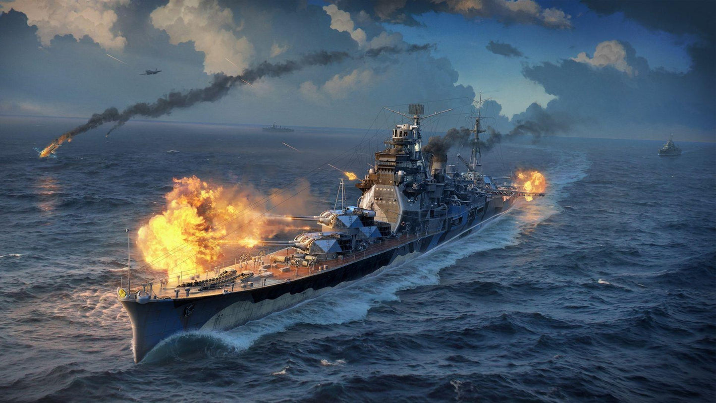 Destroyer Warship V12 Mousepad Deskmat