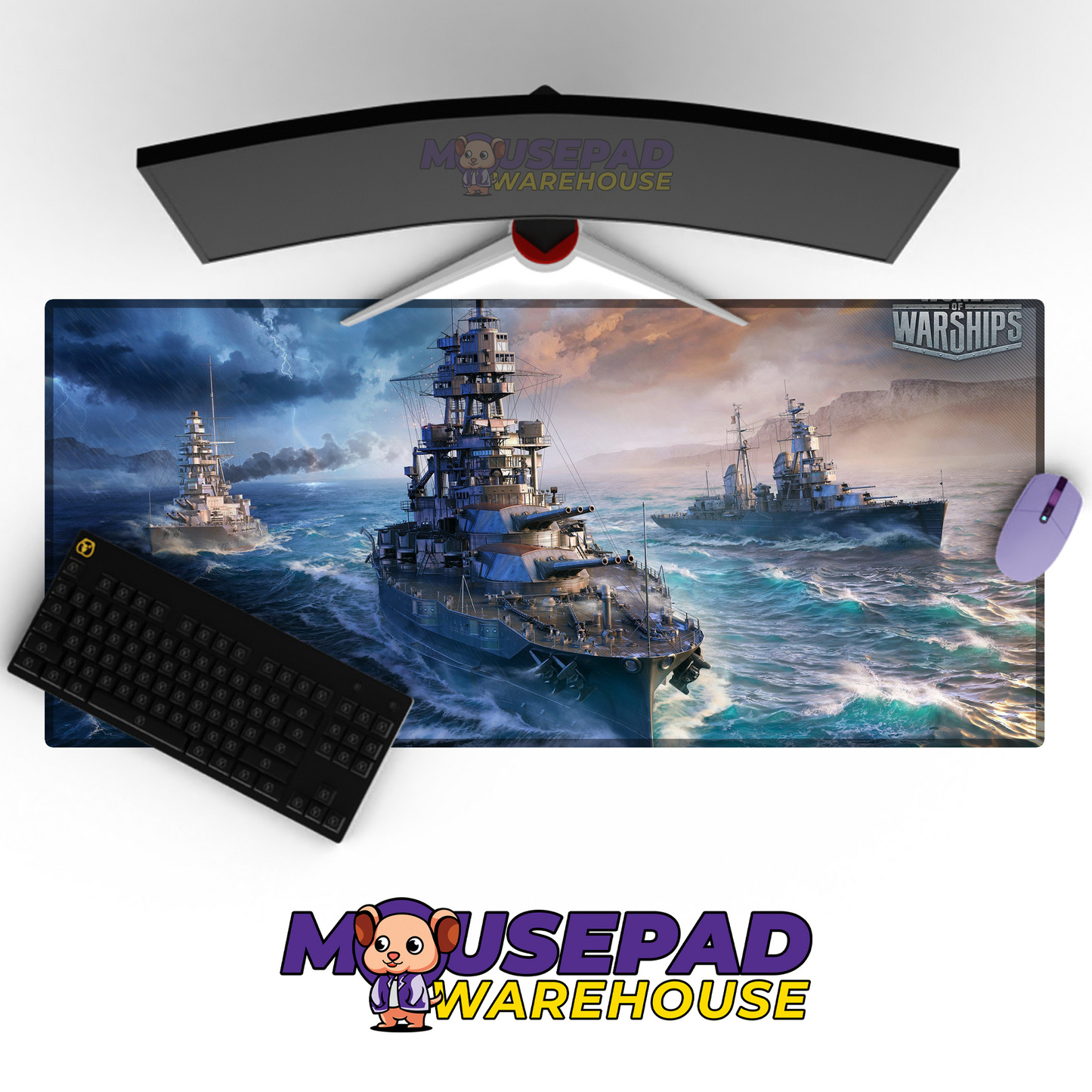 Destroyer Warship V14 Mousepad Deskmat Mockup