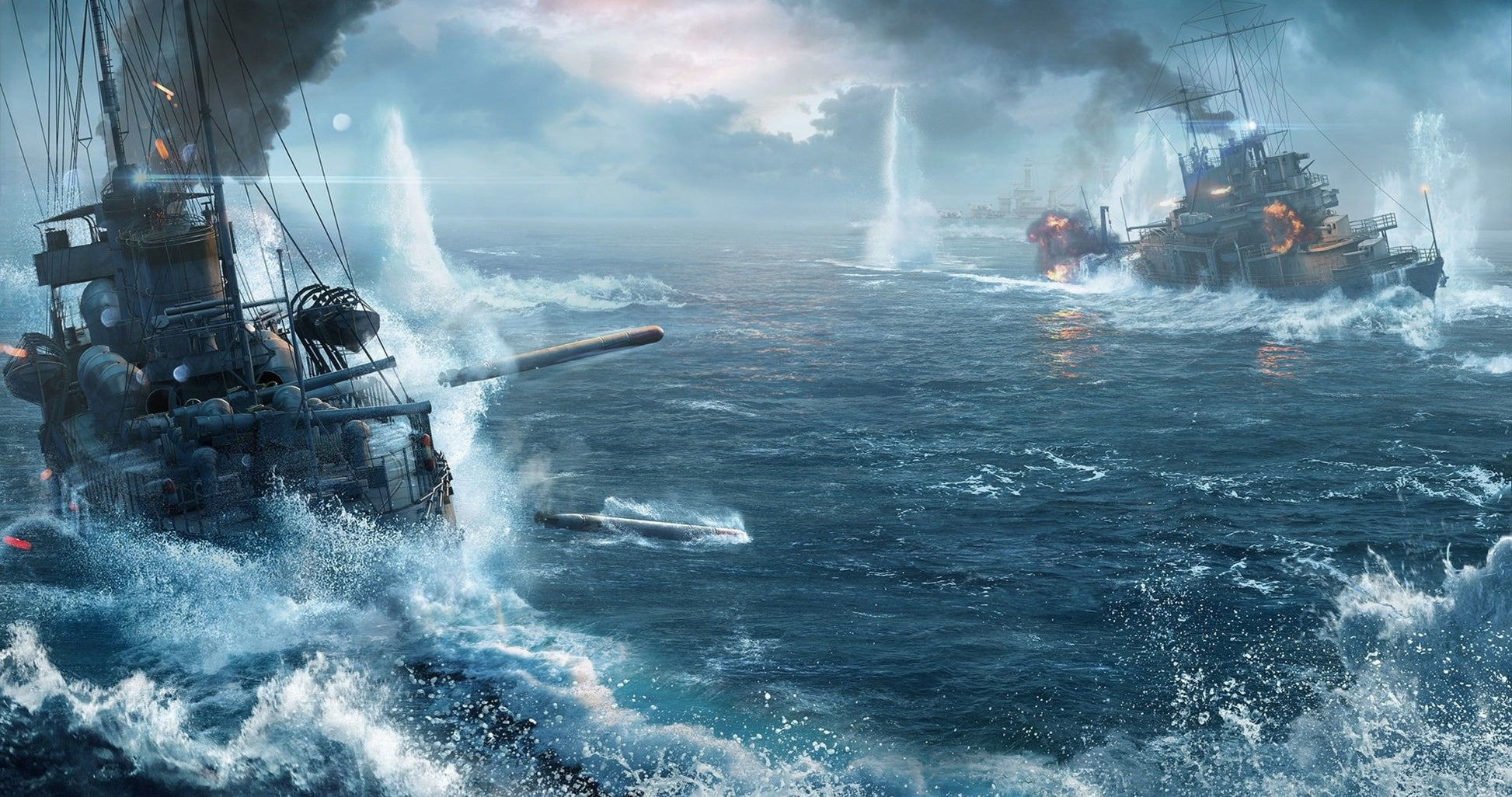 Destroyer Warship V15 Mousepad Deskmat