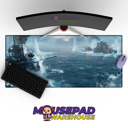 Destroyer Warship V15 Mousepad Deskmat Mockup