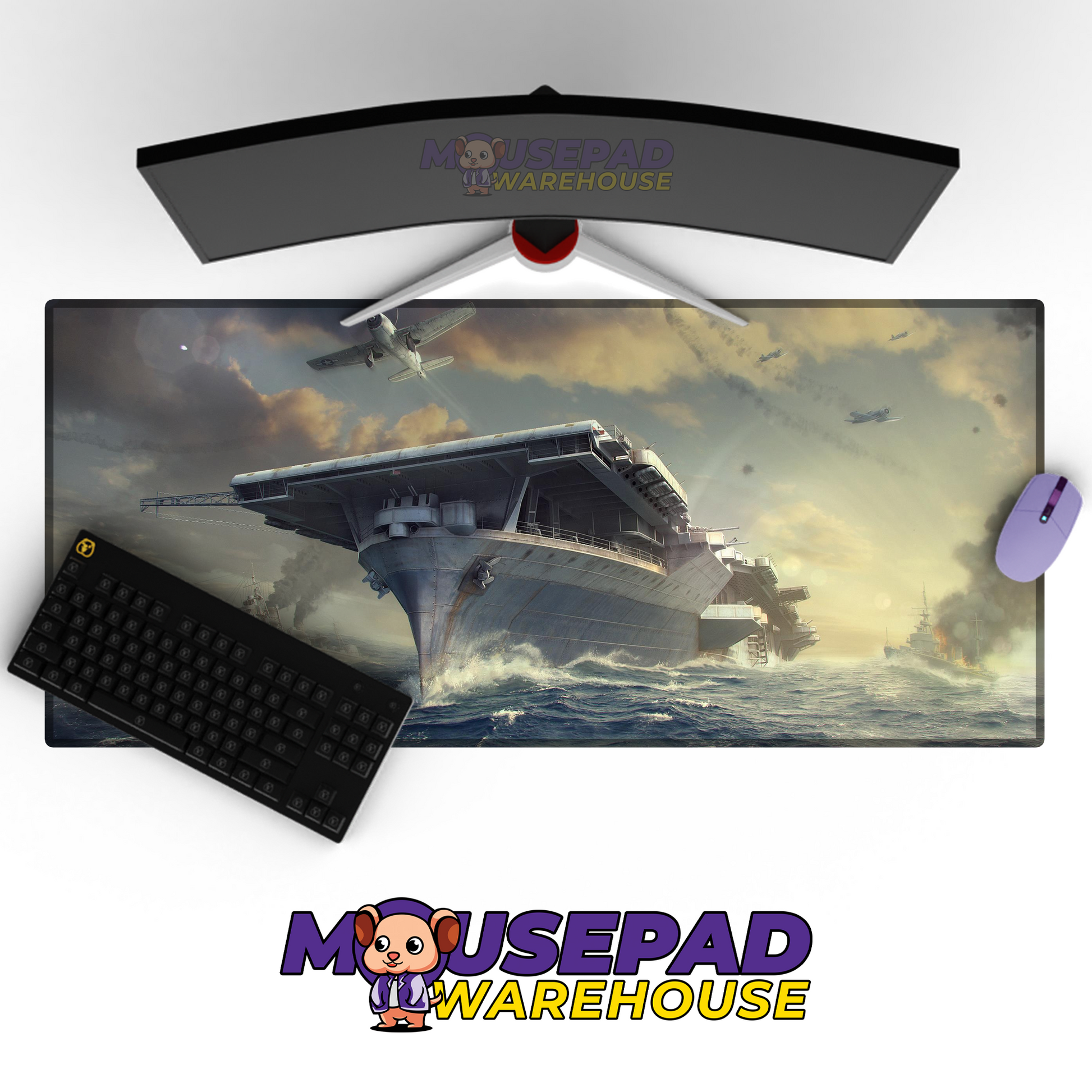 Destroyer Warship V19 Mousepad Deskmat Mockup