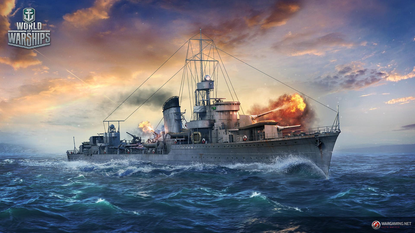 Destroyer Warship V20 Mousepad Deskmat