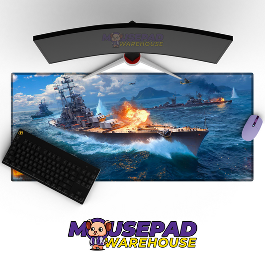 Destroyer Warship V25 Mousepad Deskmat Mockup