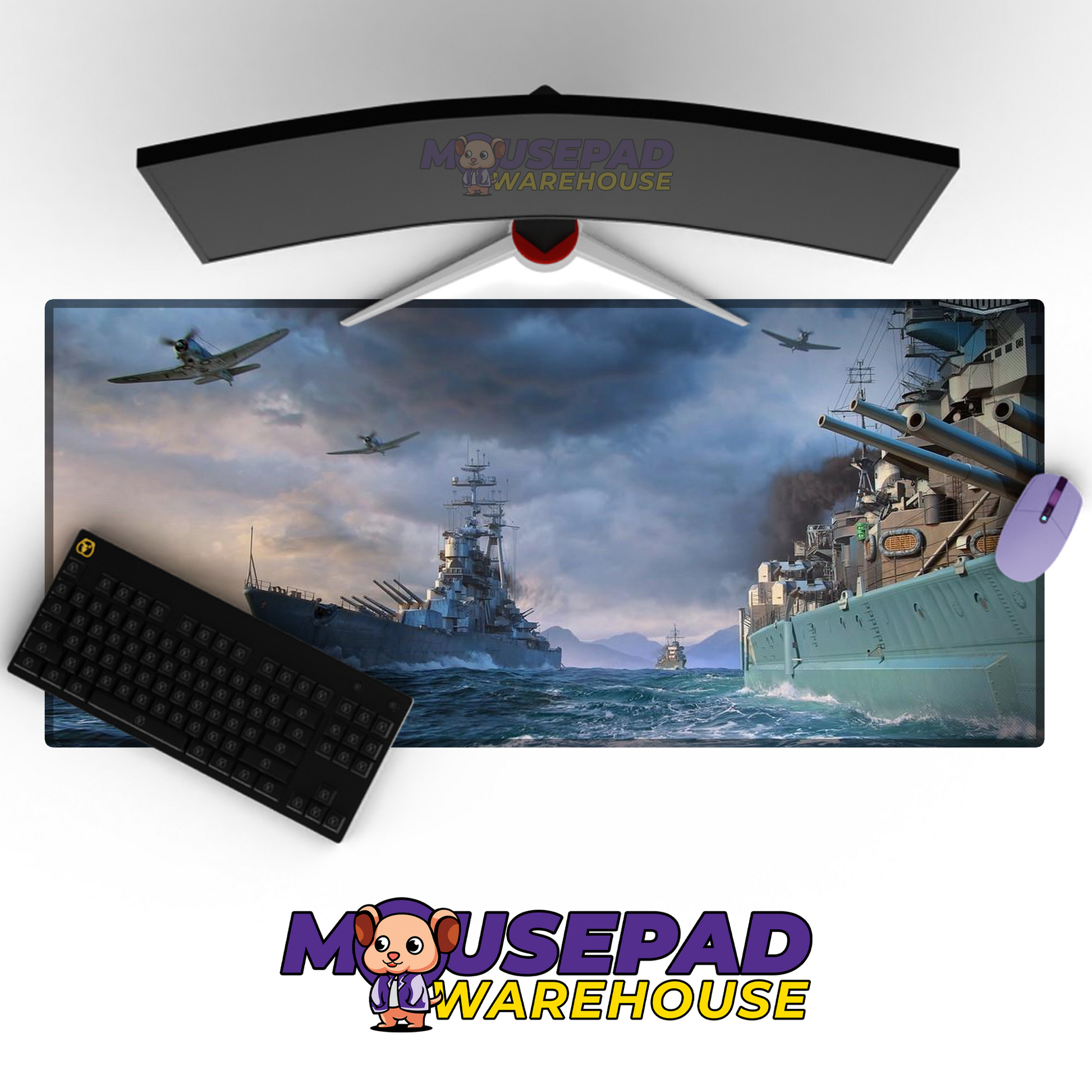 Destroyer Warship V27 Mousepad Deskmat Mockup