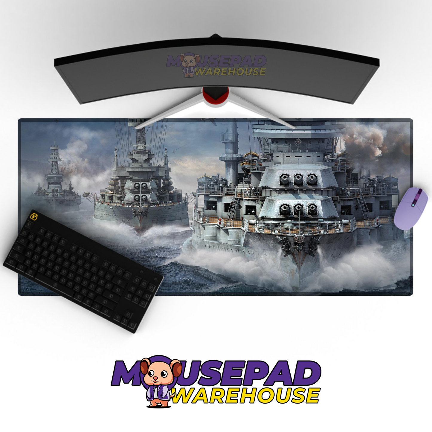 Destroyer Warship V29 Mousepad Deskmat Mockup