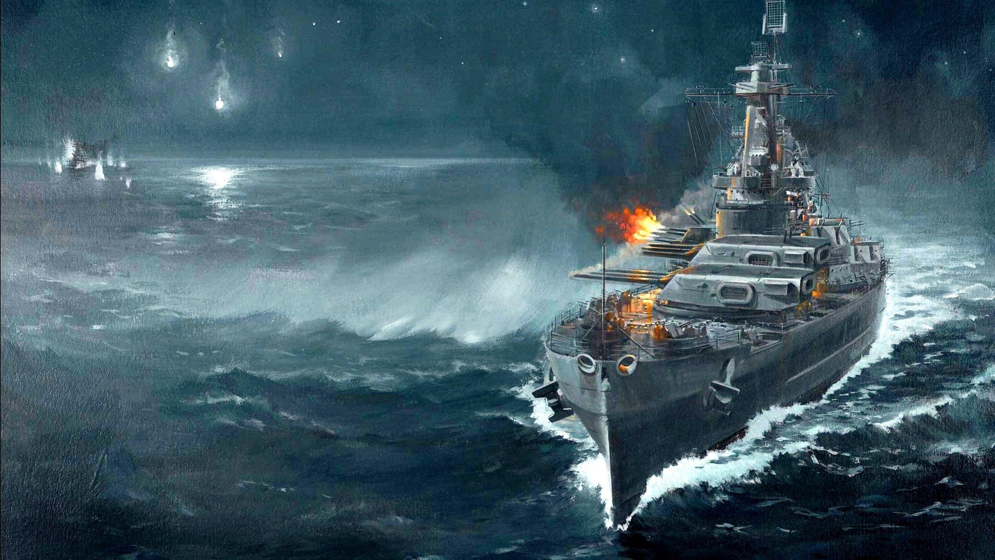 Destroyer Warship V2 Mousepad Deskmat