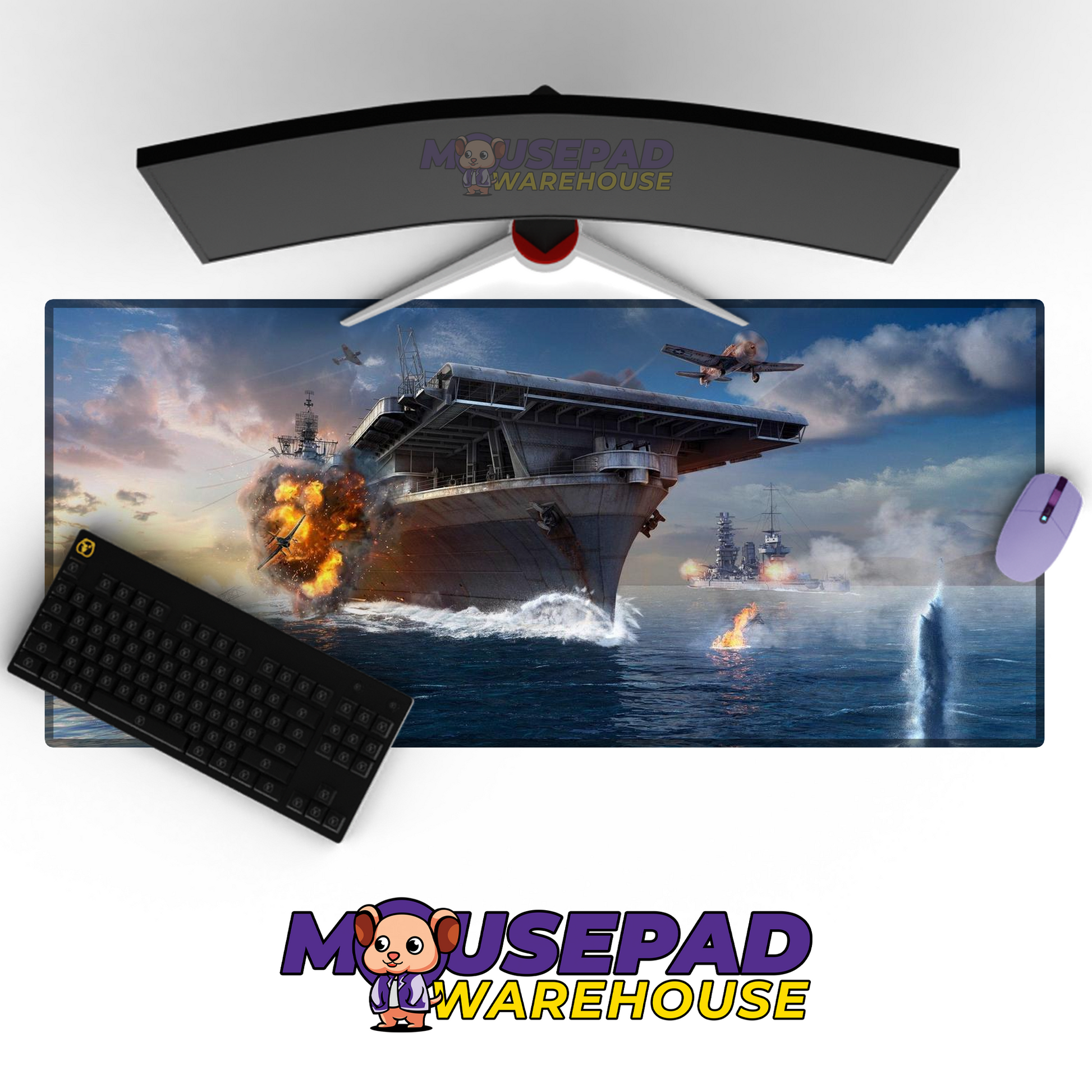 Destroyer Warship V31 Mousepad Deskmat Mockup