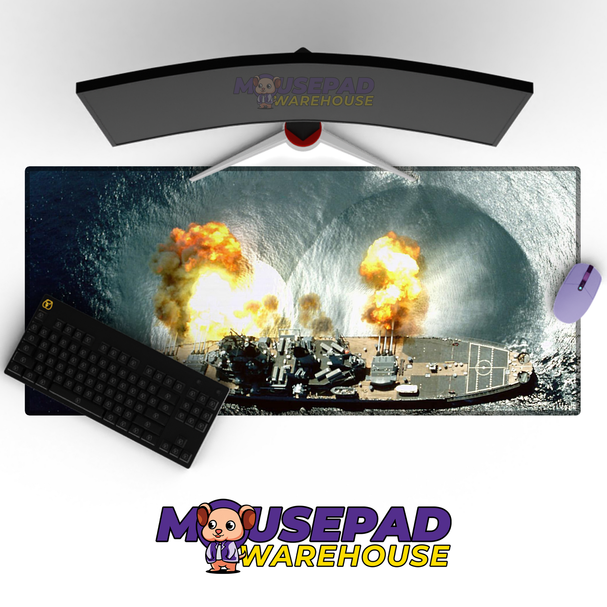 Destroyer Warship V32 Mousepad Deskmat Mockup
