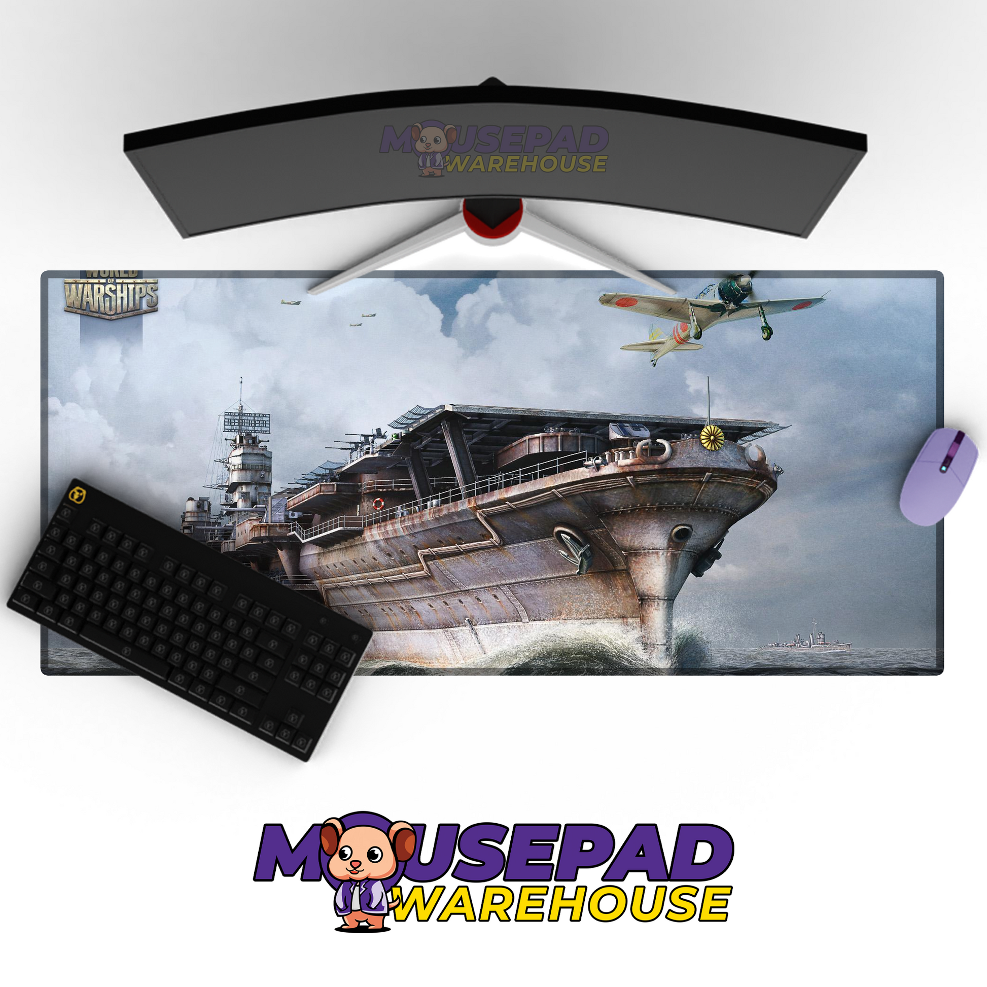 Destroyer Warship V33 Mousepad Deskmat Mockup