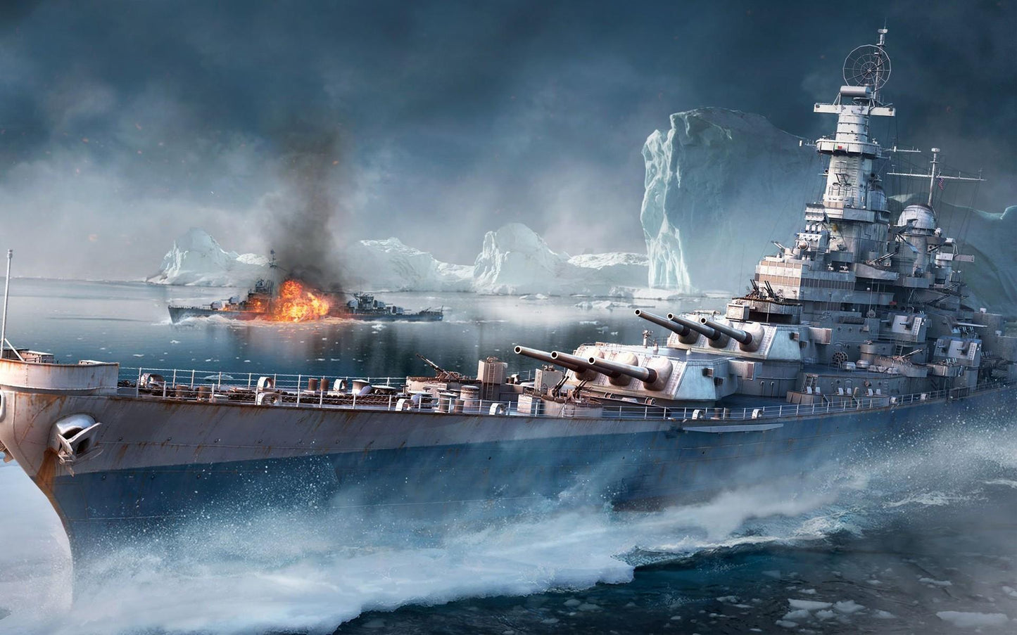Destroyer Warship V34 Mousepad Deskmat