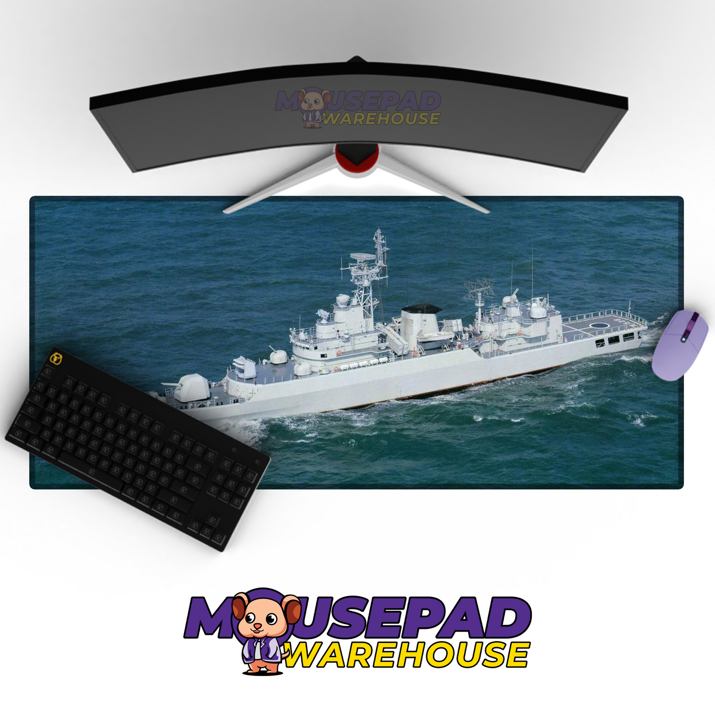 Destroyer Warship V38 Mousepad Deskmat Mockup