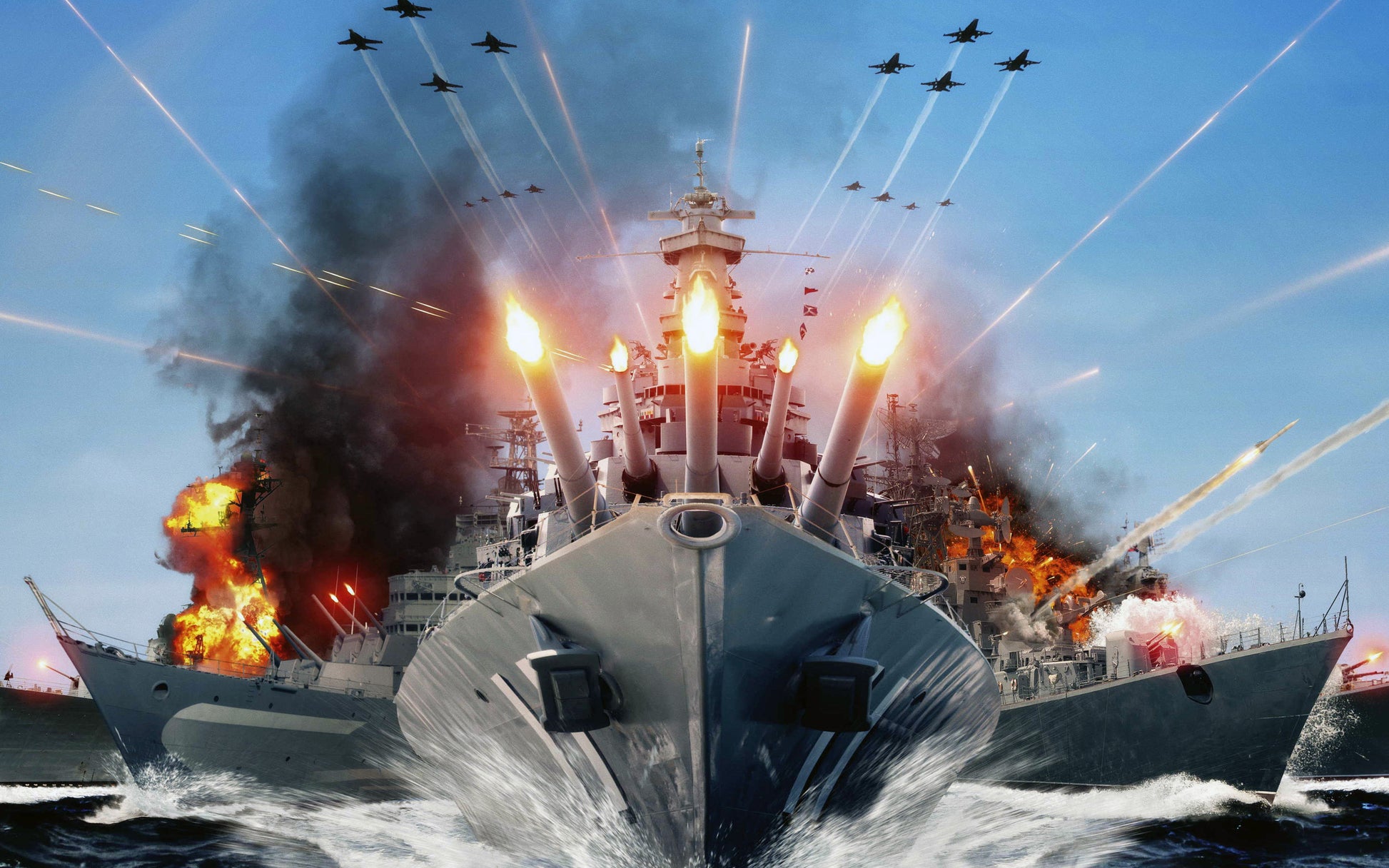 Destroyer Warship V40 Mousepad Deskmat