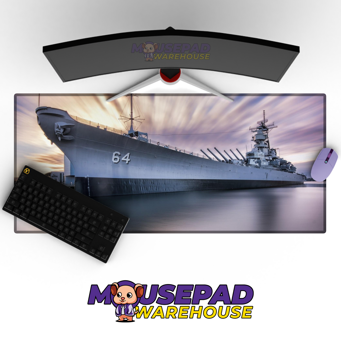 Destroyer Warship V41 Mousepad Deskmat Mockup