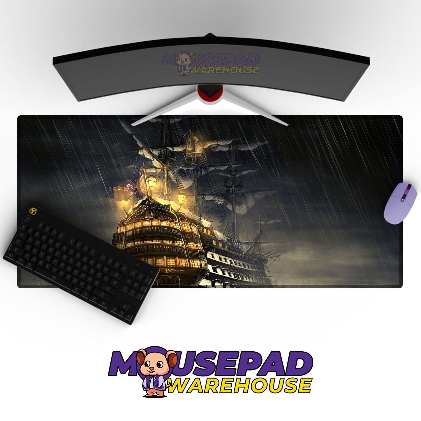Destroyer Warship V42 Mousepad Deskmat Mockup