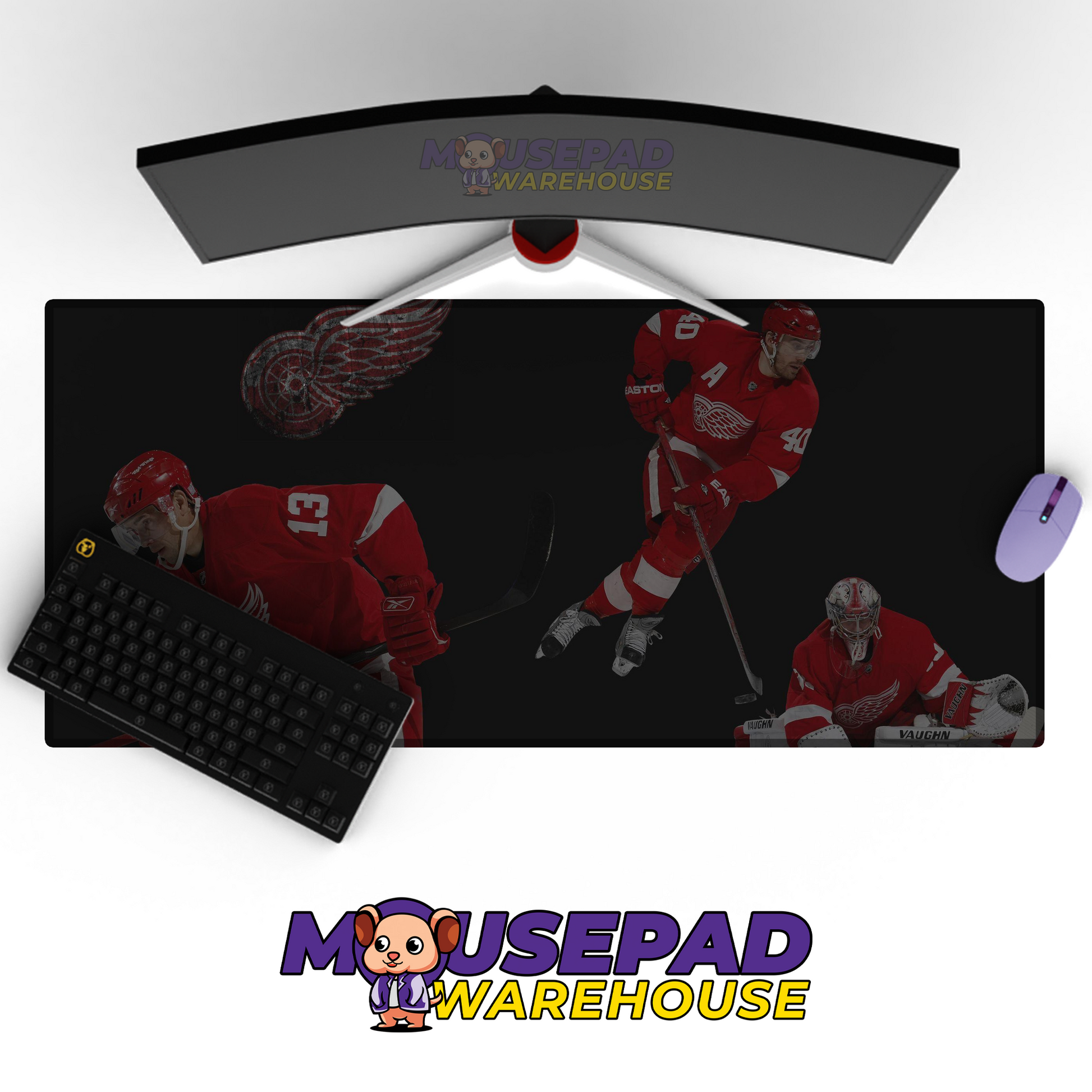 Detroit Red Wings V11 Mousepad Deskmat Mockup