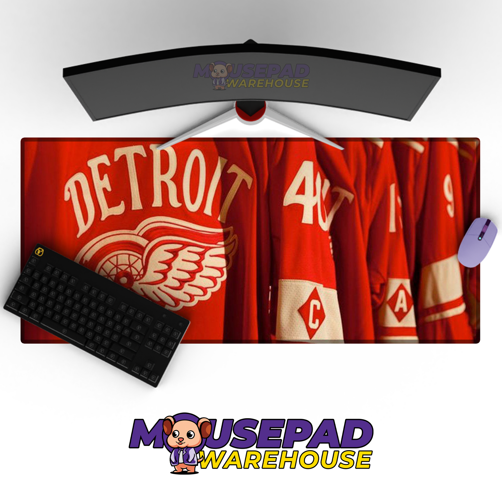 Detroit Red Wings V12 Mousepad Deskmat Mockup