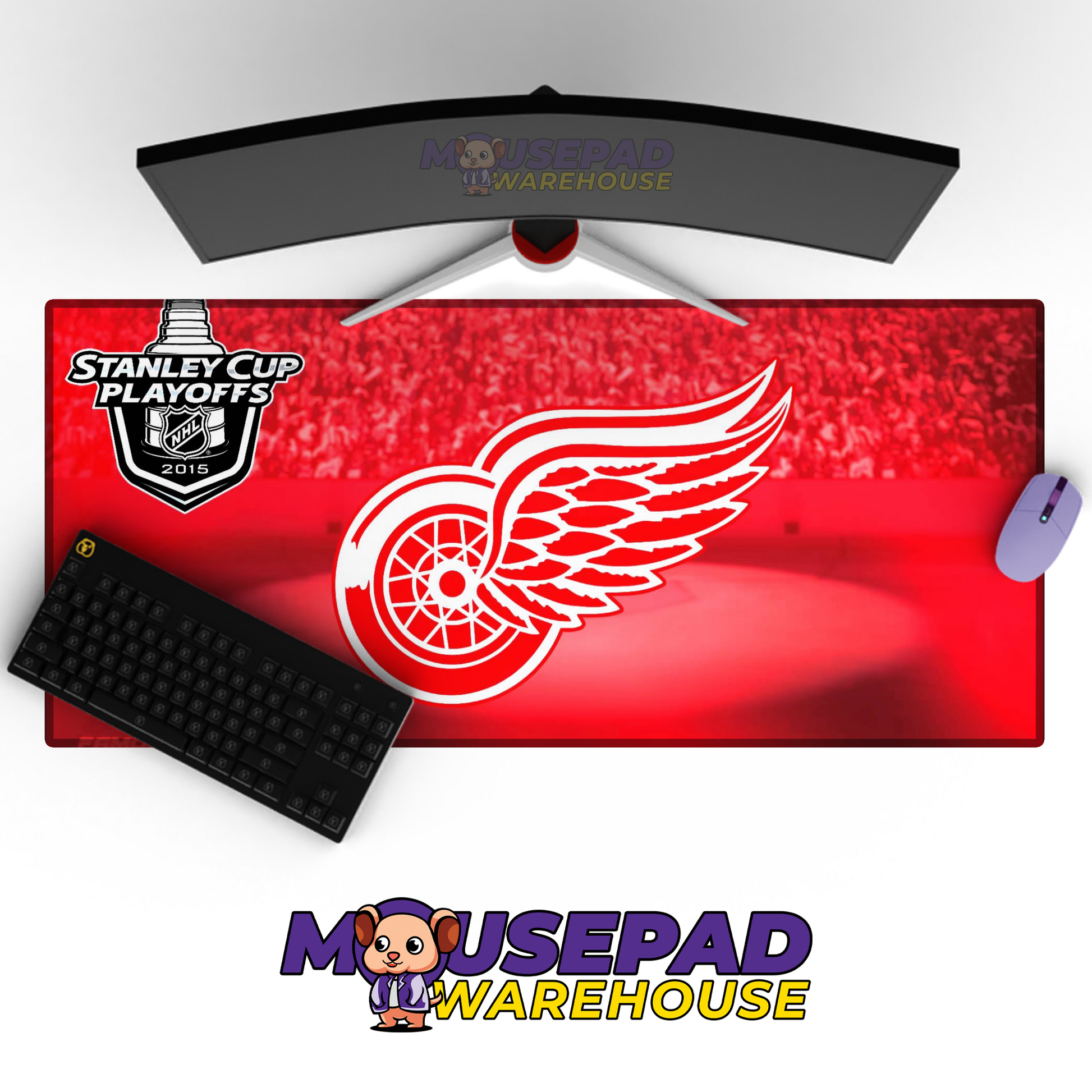 Detroit Red Wings V15 Mousepad Deskmat Mockup