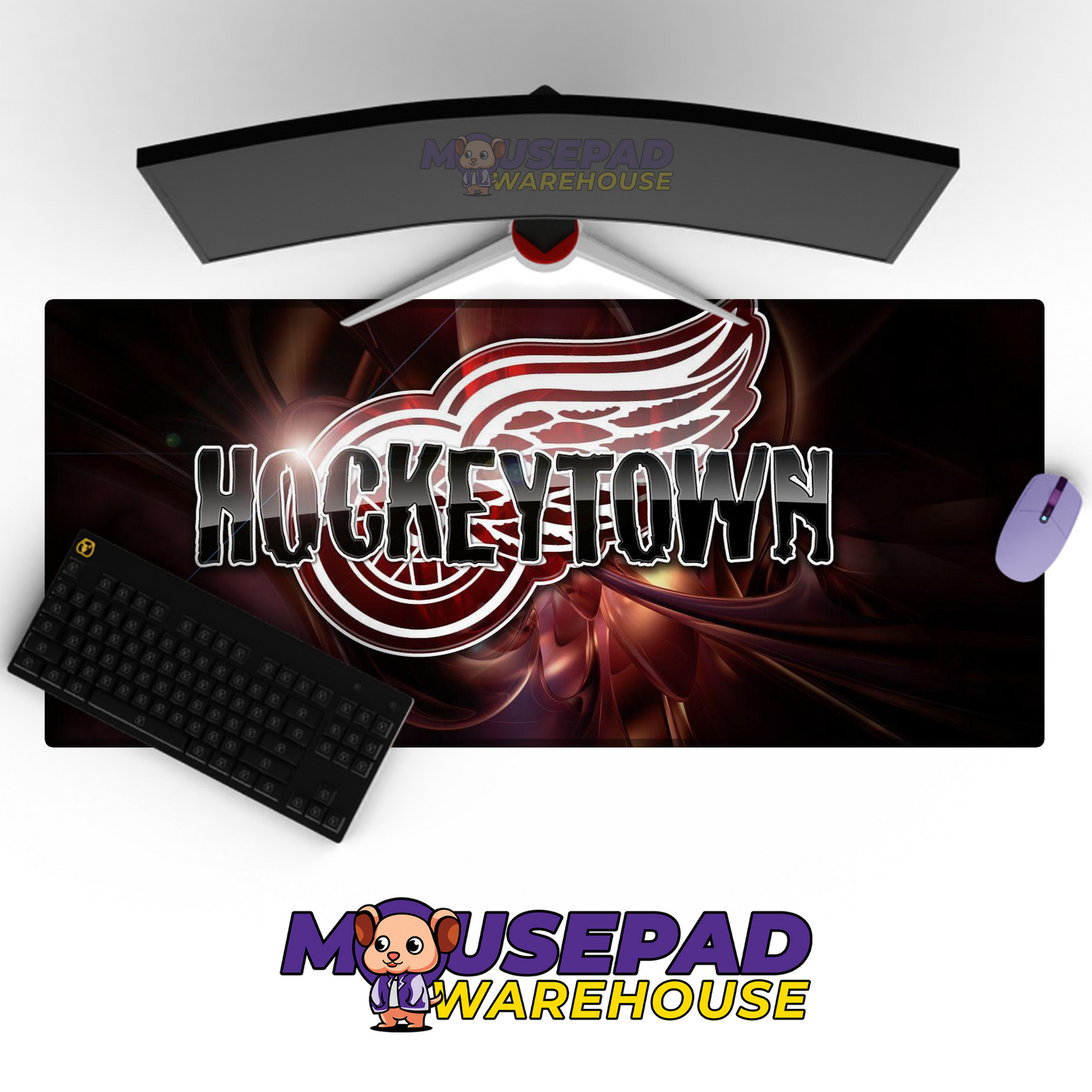 Detroit Red Wings V17 Mousepad Deskmat Mockup
