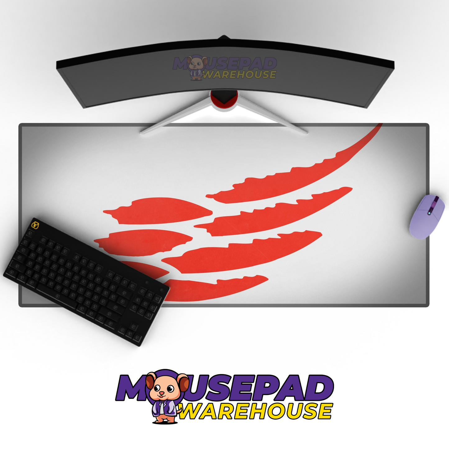 Detroit Red Wings V19 Mousepad Deskmat Mockup