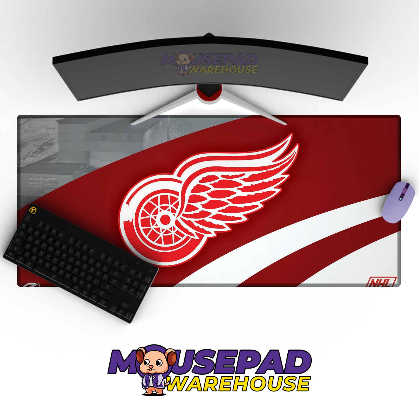 Detroit Red Wings V24 Mousepad Deskmat Mockup