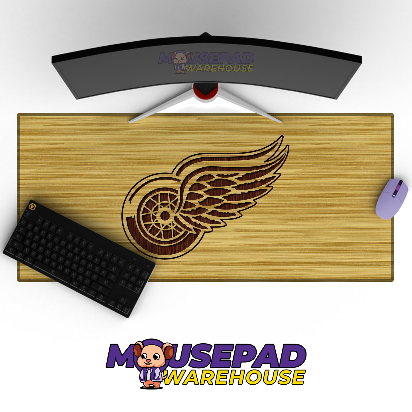Detroit Red Wings V25 Mousepad Deskmat Mockup
