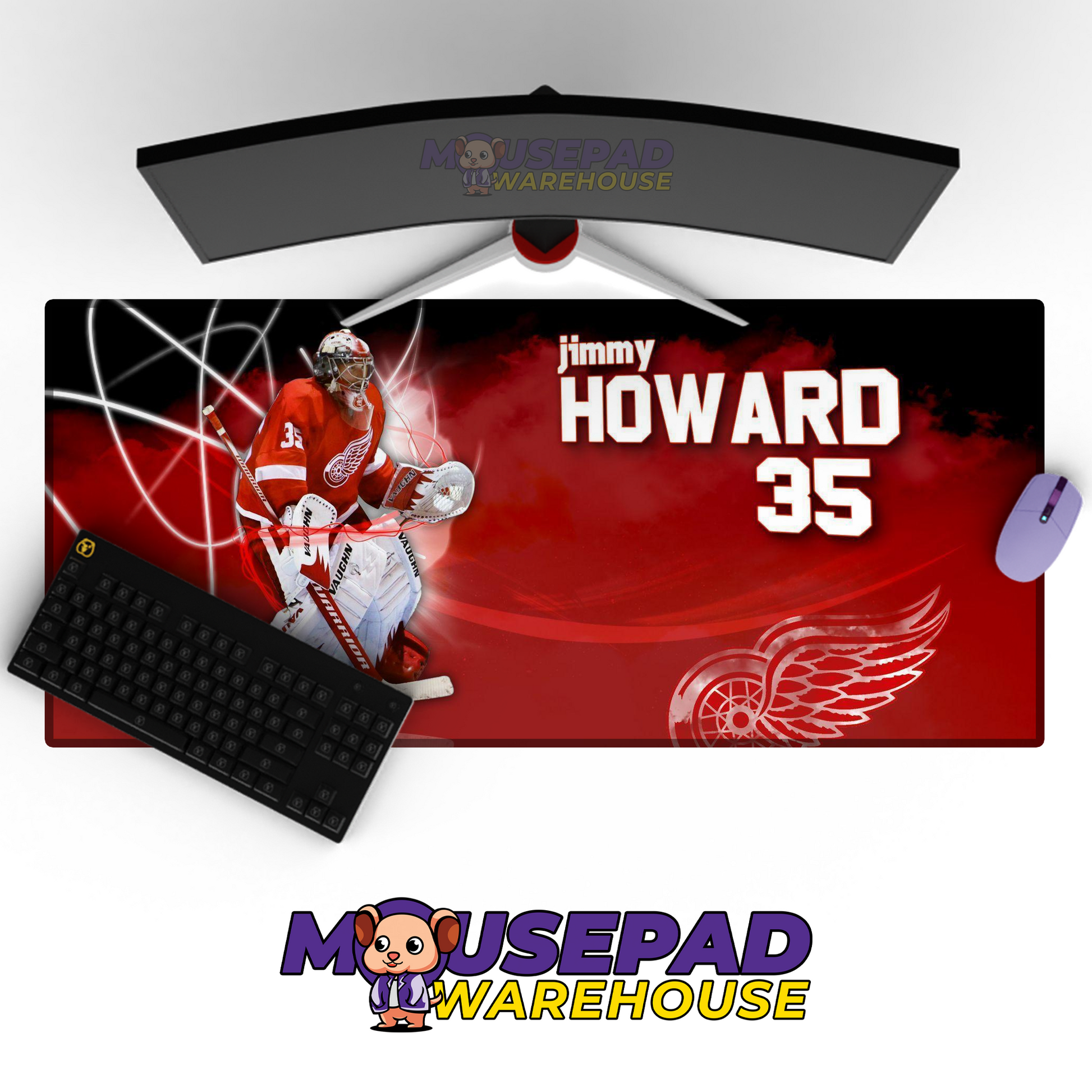 Detroit Red Wings V29 Mousepad Deskmat Mockup
