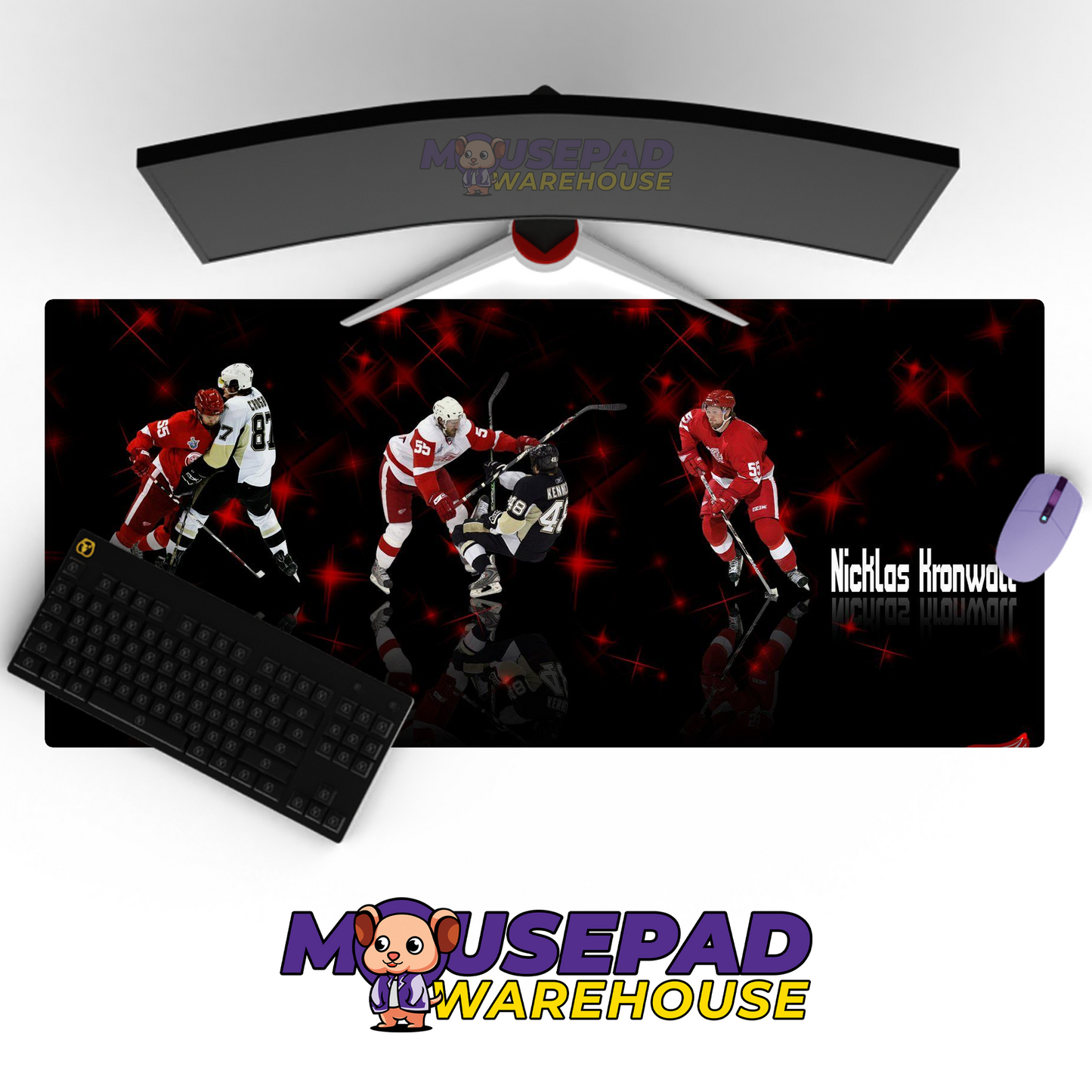 Detroit Red Wings V33 Mousepad Deskmat Mockup