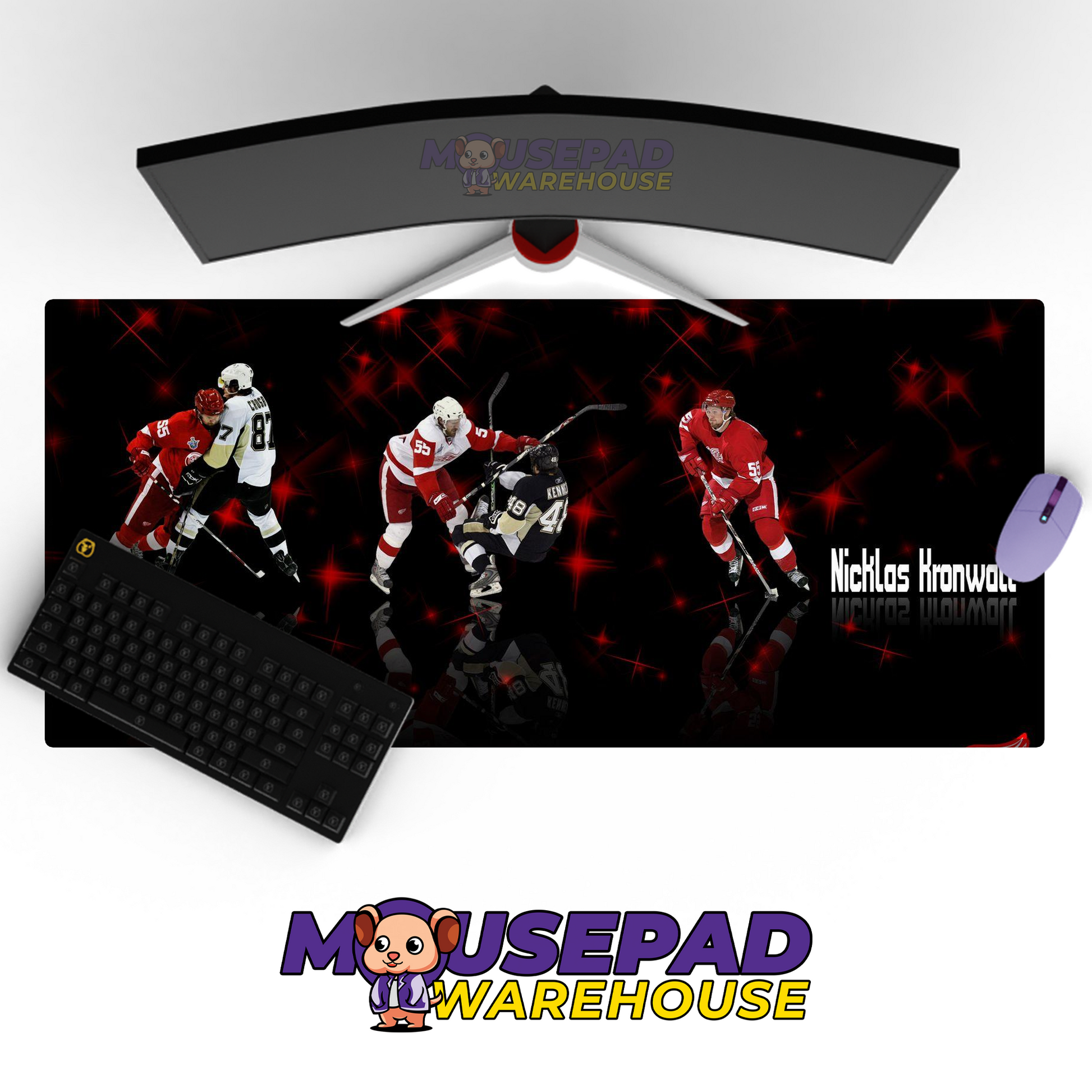Detroit Red Wings V33 Mousepad Deskmat Mockup