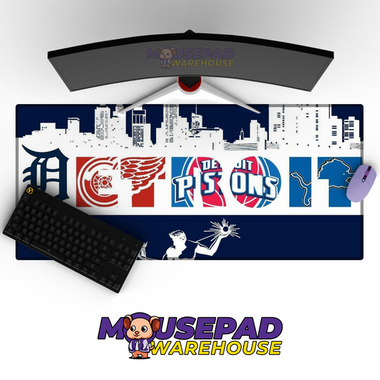 Detroit Red Wings V36 Mousepad Deskmat Mockup