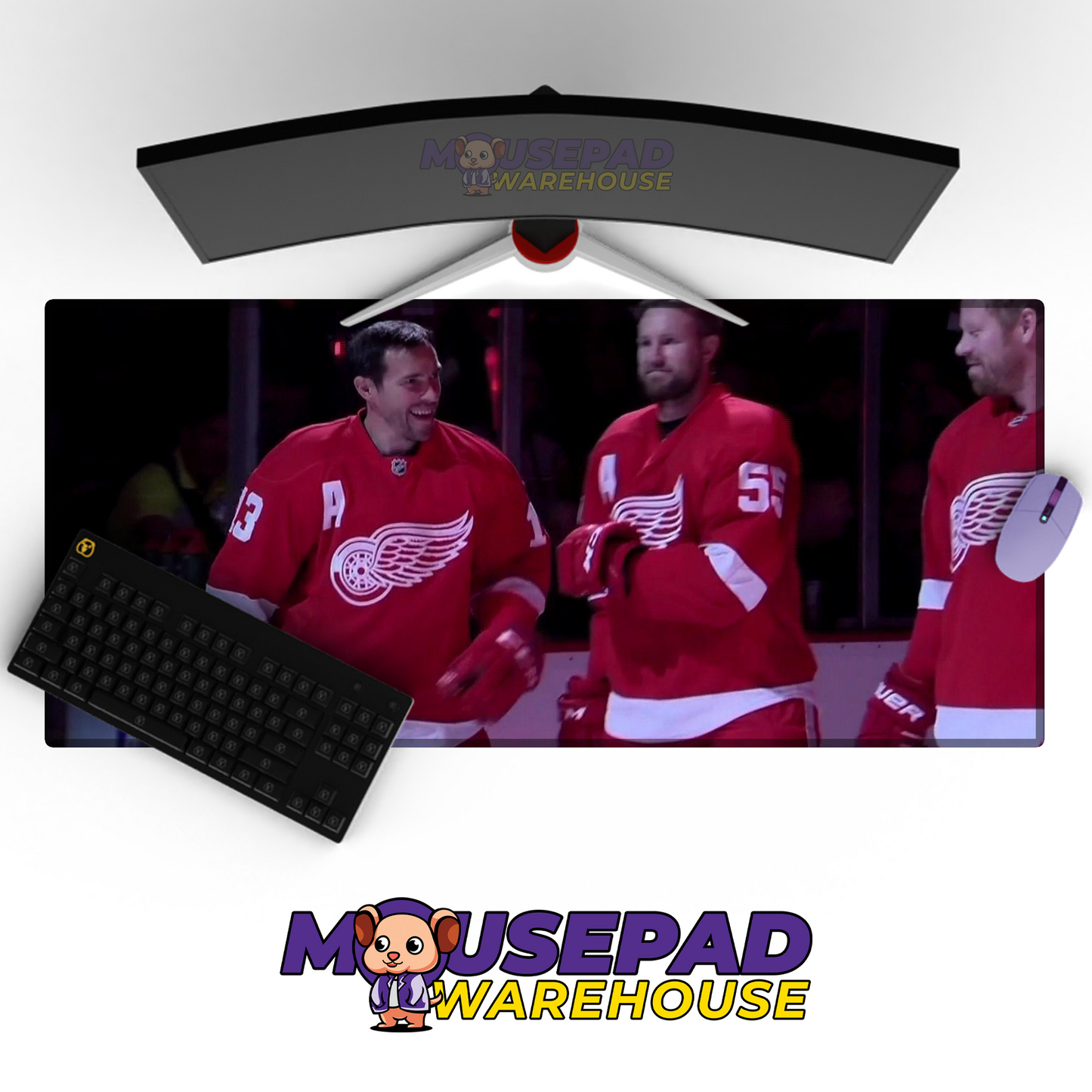 Detroit Red Wings V37 Mousepad Deskmat Mockup