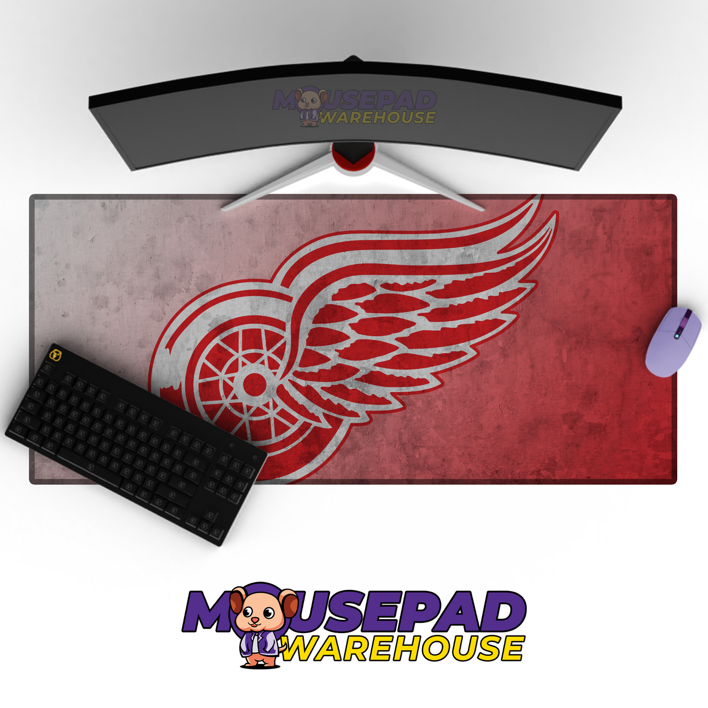 Detroit Red Wings V5 Mousepad Deskmat Mockup