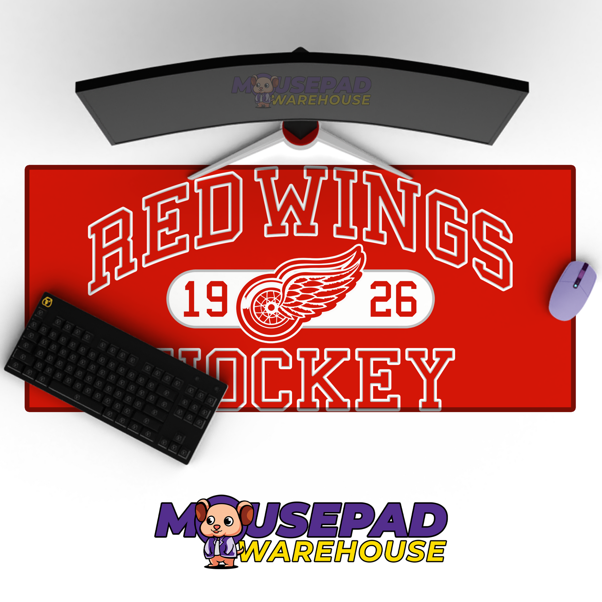 Detroit Red Wings V8 Mousepad Deskmat Mockup