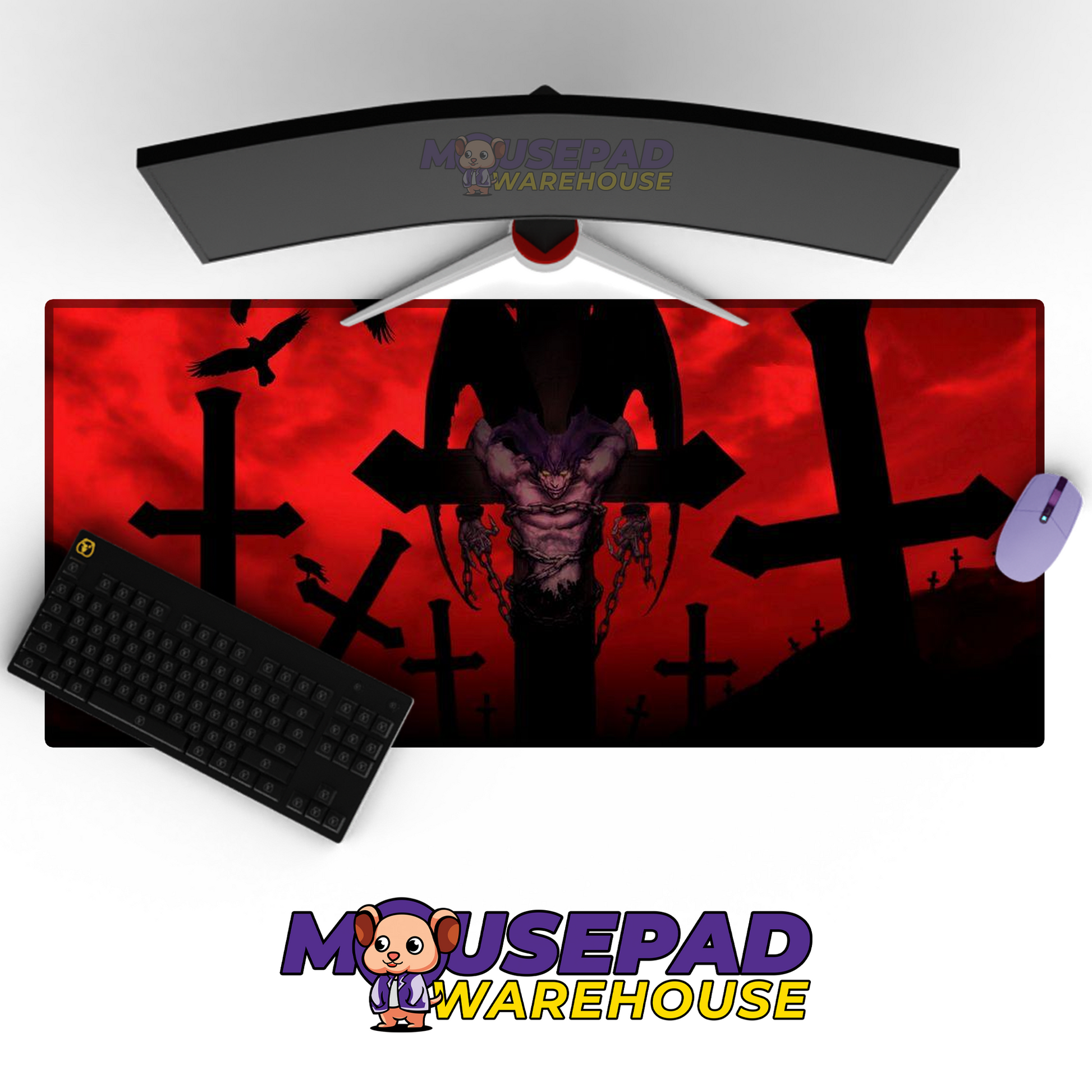 Devilman Crybaby V11 Mousepad Mockup