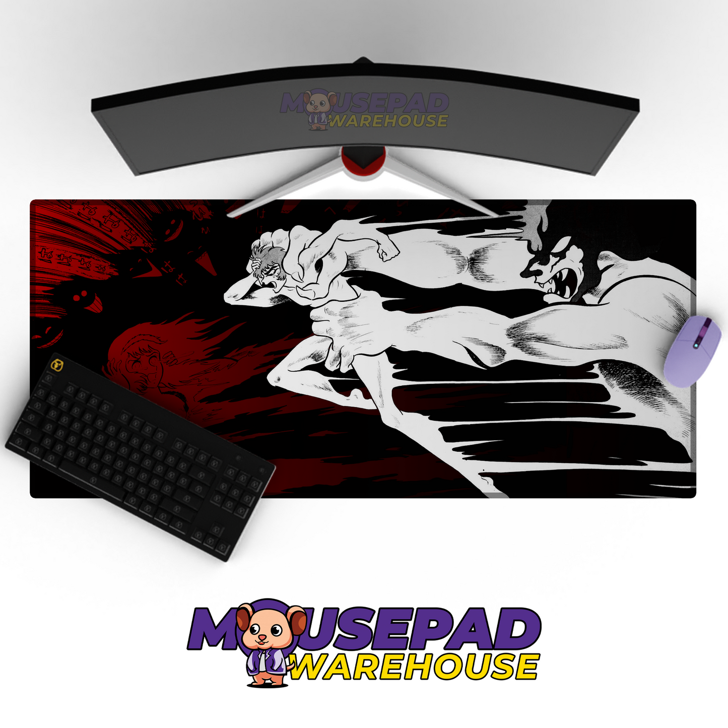 Devilman Crybaby V3 Mousepad Mockup