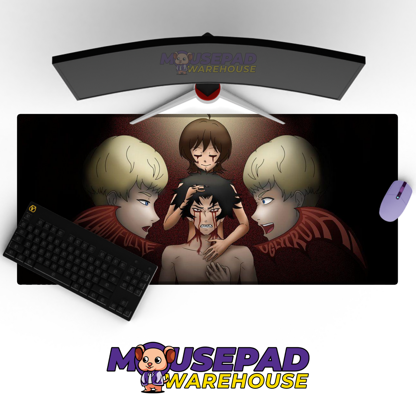 Devilman Crybaby V6 Mousepad Mockup