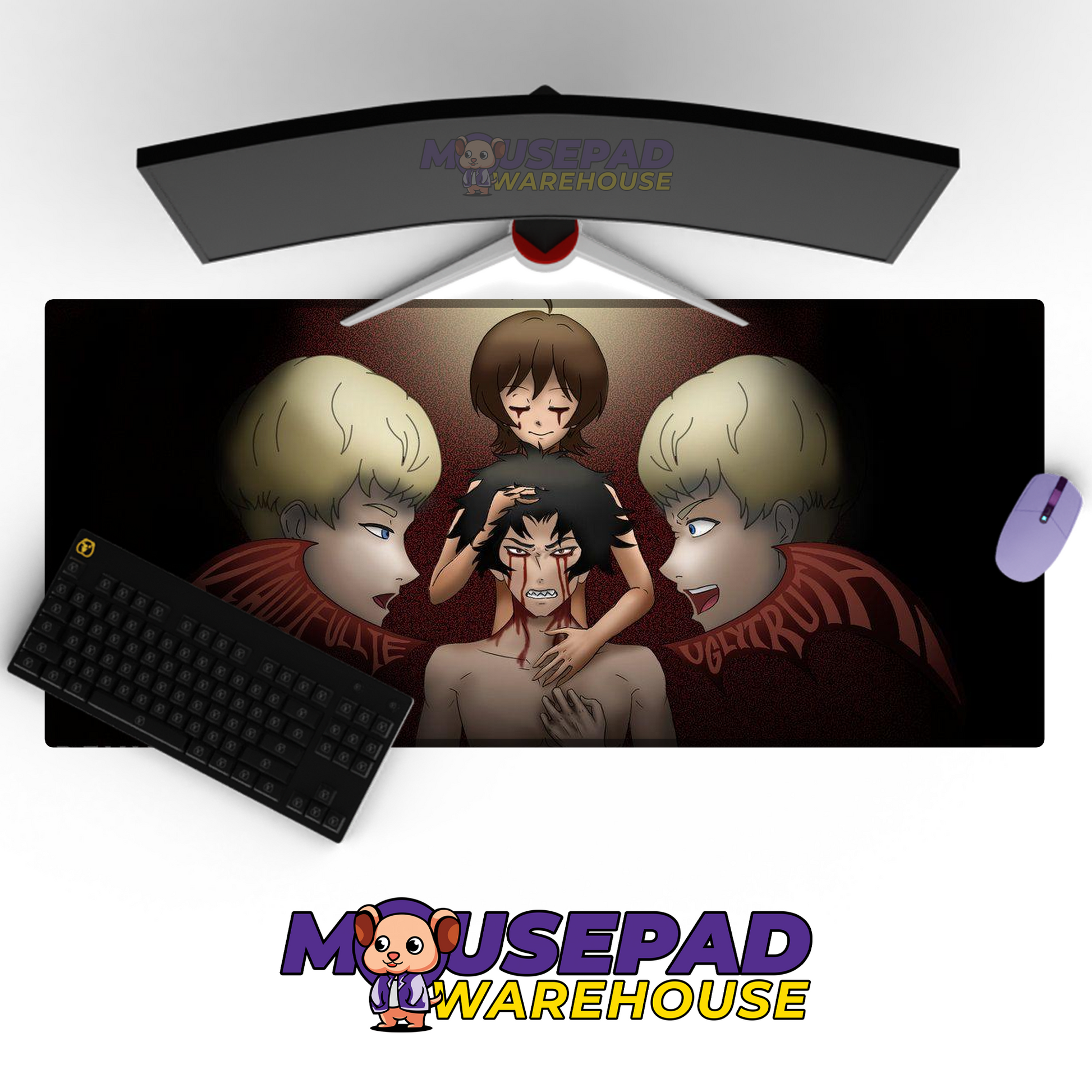 Devilman Crybaby V6 Mousepad Mockup